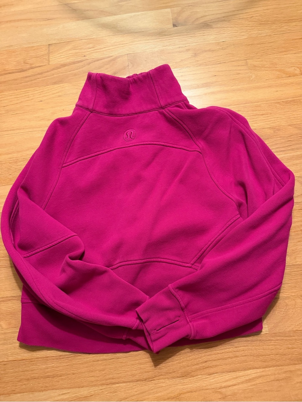 Lululemon Scuba Oversized Funnel-Neck Half Zip – Ripened Raspberry / Gold – XS/S - Picture 3 of 4